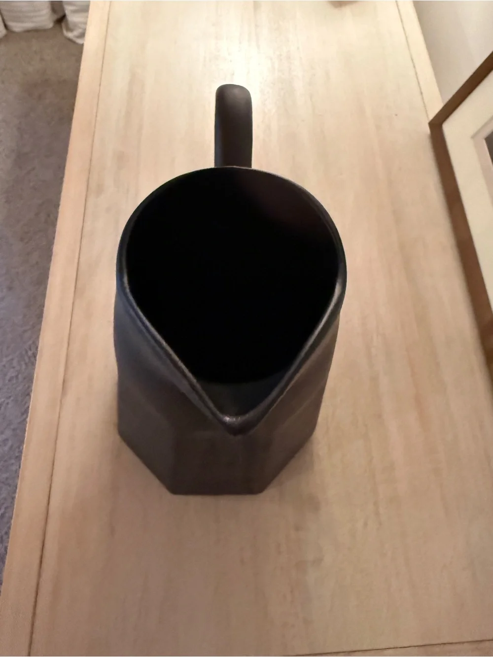 Black pitcher, Leanne Ford by Crate & Barrel